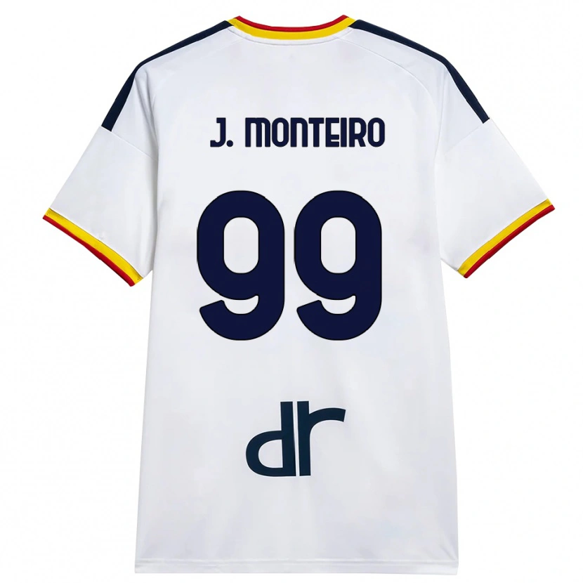 Danxen Dětské Joël Monteiro #99 Bílá Žlutá Červená Daleko Hráčské Dresy 2026/27 Dres