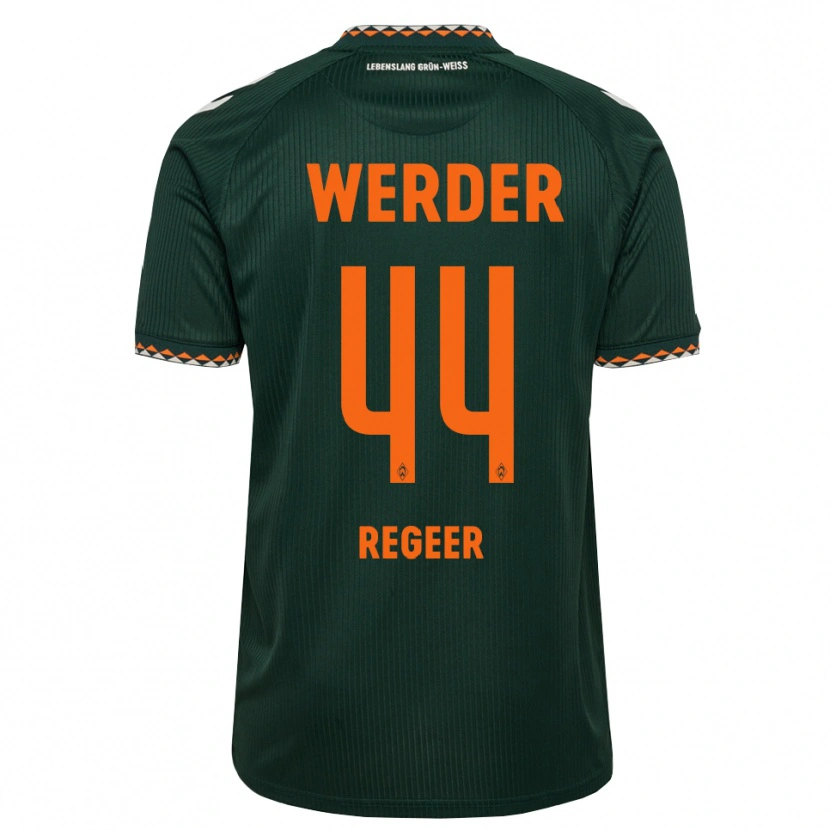 Danxen Pánské Youri Regeer #44 Tmavě Zelená Oranžová Bílá Daleko Hráčské Dresy 2026/27 Dres