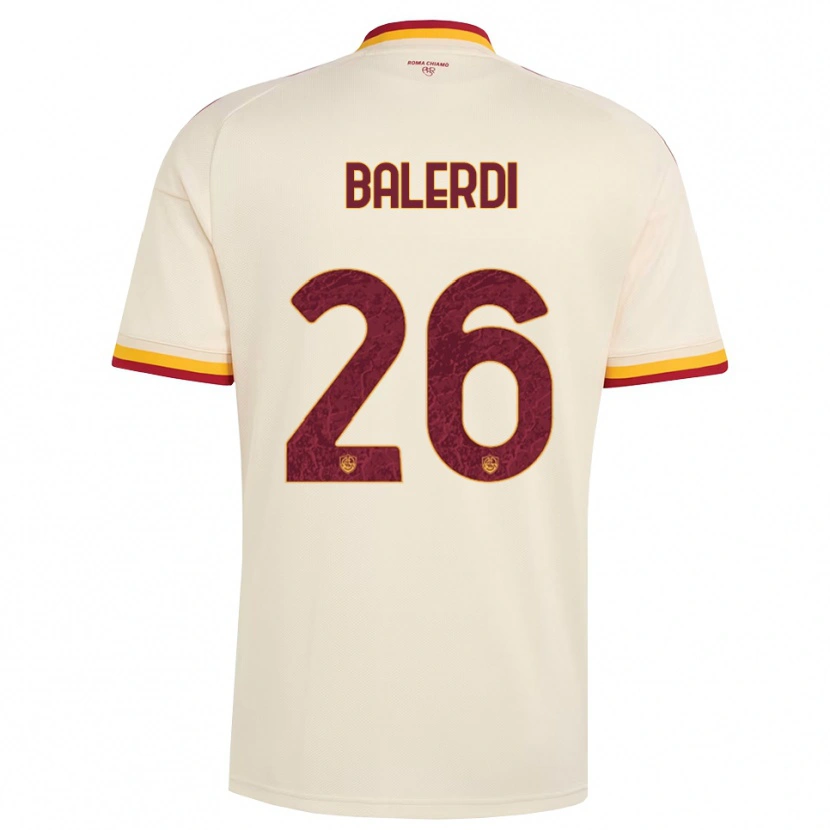 Danxen Pánské Leonardo Balerdi #26 Šampaňská Červená Žlutá Daleko Hráčské Dresy 2026/27 Dres