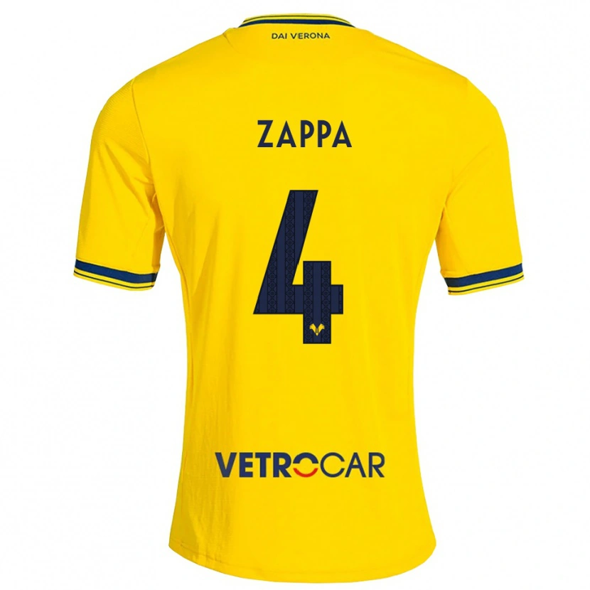 Danxen Pánské Gabriele Zappa #4 Žlutá Červená Daleko Hráčské Dresy 2026/27 Dres