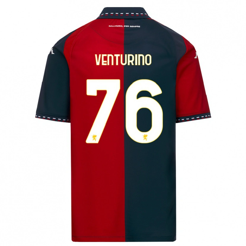 Danxen Pánské Lorenzo Venturino #76 Červená Černá Bílá Domů Hráčské Dresy 2026/27 Dres