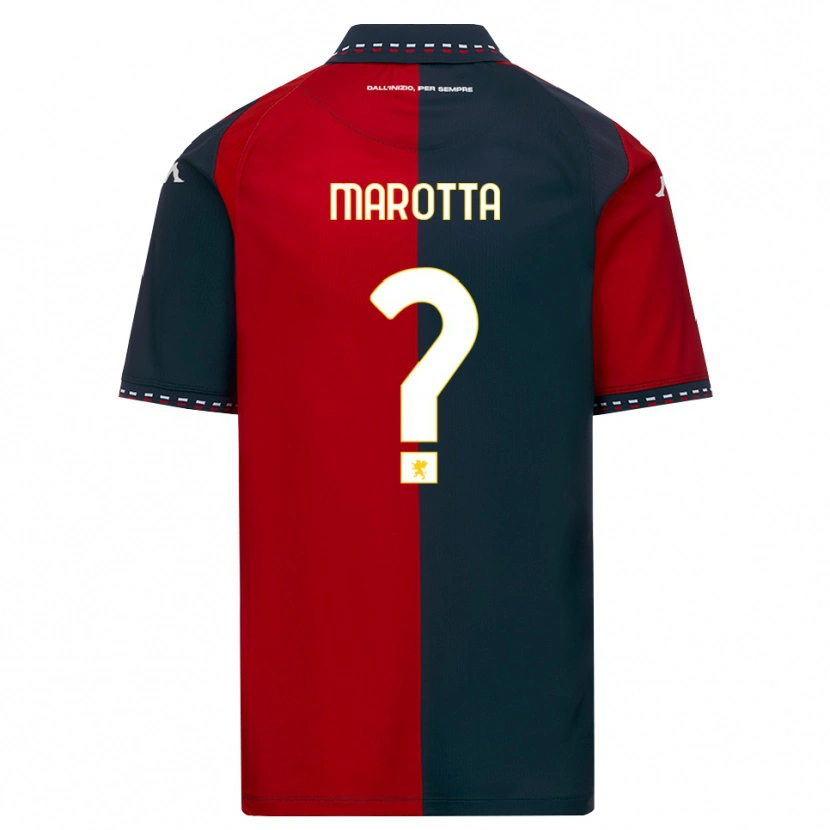 Danxen Pánské Francesco Marotta #0 Červená Černá Bílá Domů Hráčské Dresy 2026/27 Dres