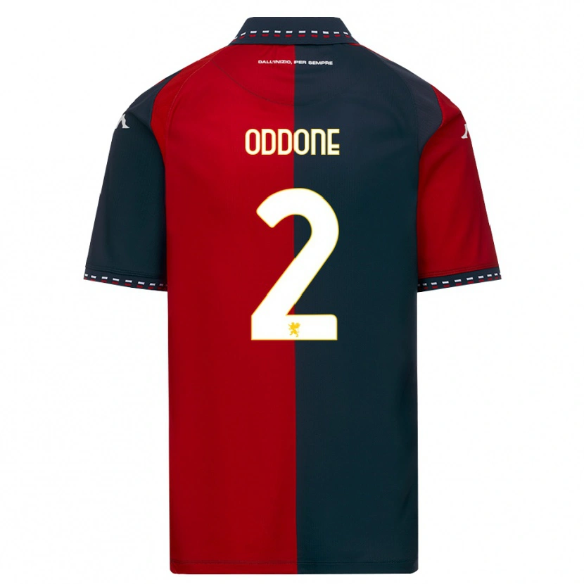 Danxen Pánské Riccardo Oddone #2 Červená Černá Bílá Domů Hráčské Dresy 2026/27 Dres