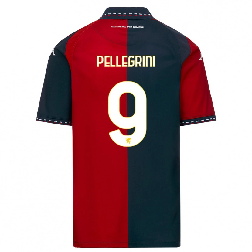 Danxen Pánské Fernando Pellegrini #9 Červená Černá Bílá Domů Hráčské Dresy 2026/27 Dres