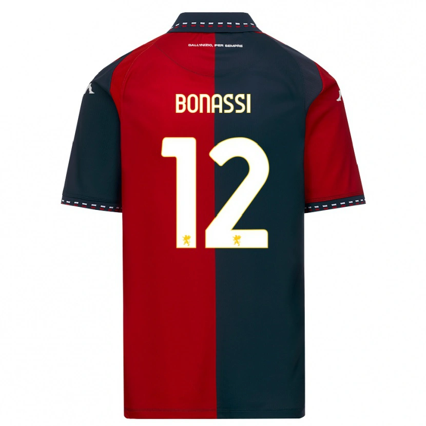 Danxen Pánské Lorenzo Bonassi #12 Červená Černá Bílá Domů Hráčské Dresy 2026/27 Dres