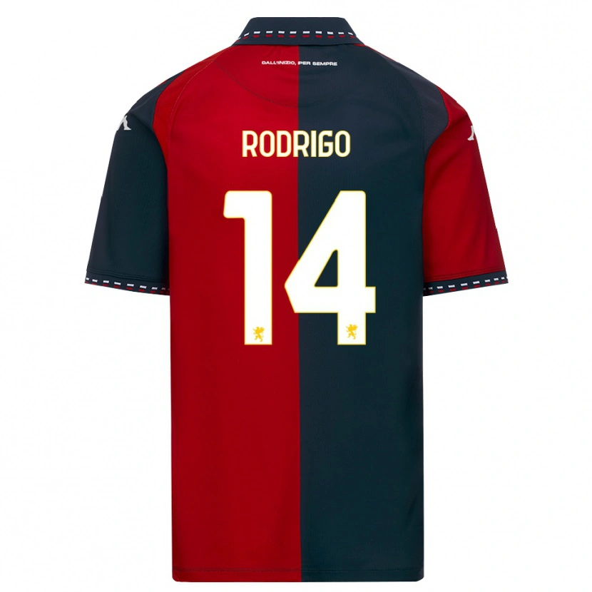 Danxen Pánské Rodrigo Delgado De Albuquerque #14 Červená Černá Bílá Domů Hráčské Dresy 2026/27 Dres
