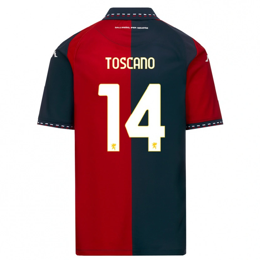 Danxen Pánské Filippo Toscano #14 Červená Černá Bílá Domů Hráčské Dresy 2026/27 Dres