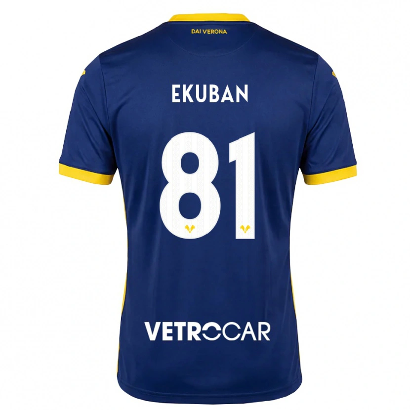 Danxen Pánské Caleb Ekuban #81 Královská Modř Žlutá Bílá Domů Hráčské Dresy 2026/27 Dres
