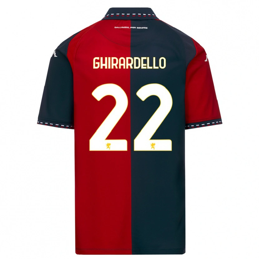 Danxen Pánské Tommaso Ghirardello #22 Červená Černá Bílá Domů Hráčské Dresy 2026/27 Dres