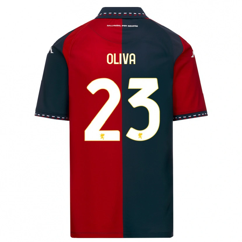 Danxen Pánské Eleonora Oliva #23 Červená Černá Bílá Domů Hráčské Dresy 2026/27 Dres