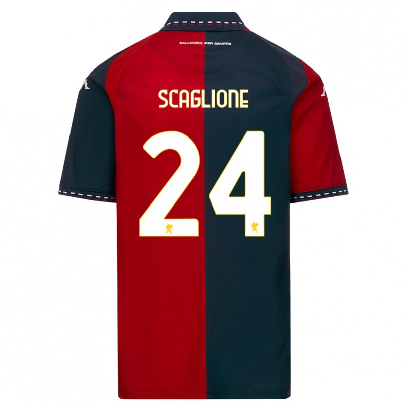 Danxen Pánské Roberto Scaglione #24 Červená Černá Bílá Domů Hráčské Dresy 2026/27 Dres