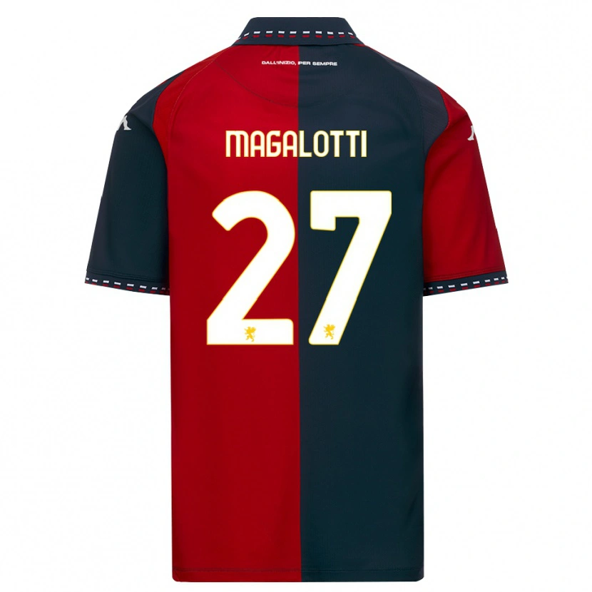 Danxen Pánské Gabriele Magalotti #27 Červená Černá Bílá Domů Hráčské Dresy 2026/27 Dres