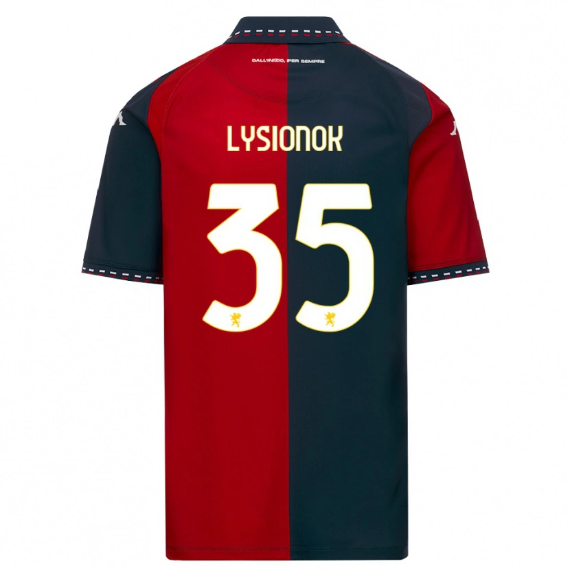 Danxen Pánské Ernestas Lysionok #35 Červená Černá Bílá Domů Hráčské Dresy 2026/27 Dres