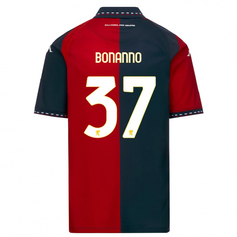 Danxen Pánské Giuseppe Bonanno #37 Červená Černá Bílá Domů Hráčské Dresy 2026/27 Dres