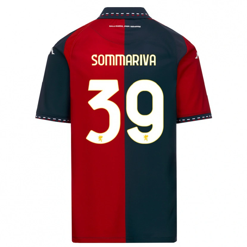 Danxen Pánské Daniele Sommariva #39 Červená Černá Bílá Domů Hráčské Dresy 2026/27 Dres