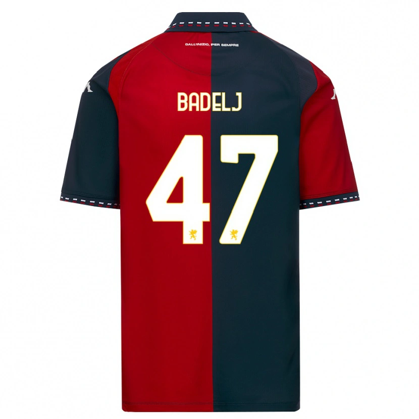 Danxen Pánské Milan Badelj #47 Červená Černá Bílá Domů Hráčské Dresy 2026/27 Dres