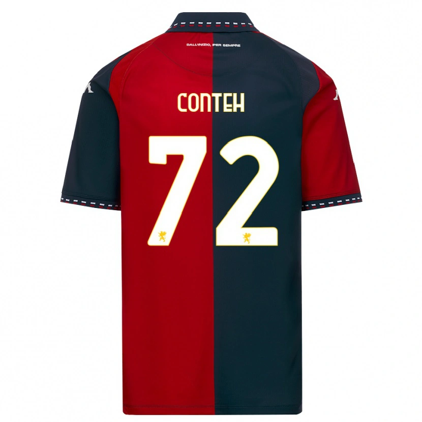 Danxen Pánské Seediya Conteh #72 Červená Černá Bílá Domů Hráčské Dresy 2026/27 Dres