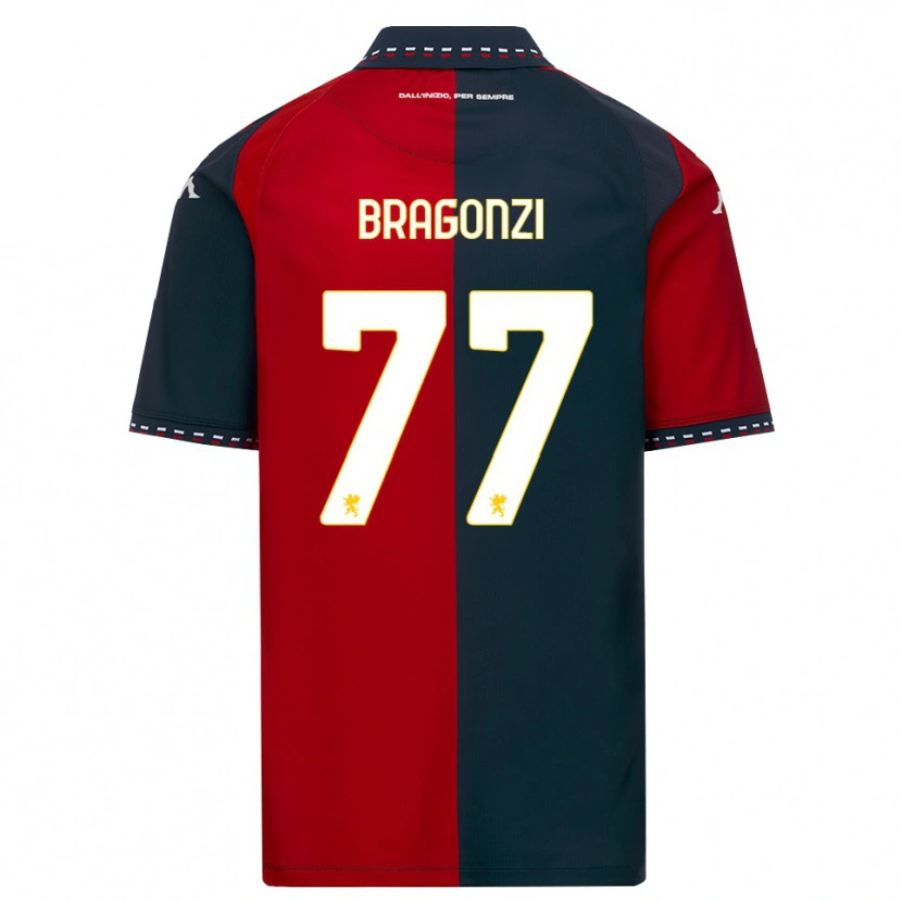 Danxen Pánské Asia Bragonzi #77 Červená Černá Bílá Domů Hráčské Dresy 2026/27 Dres