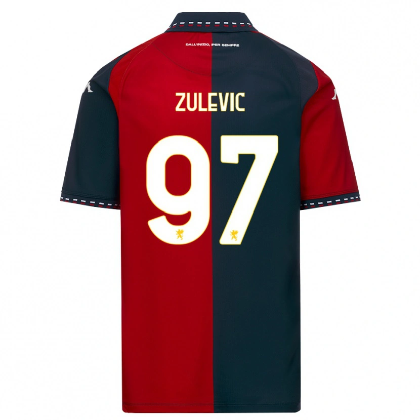 Danxen Pánské Adam Zulevic #97 Červená Černá Bílá Domů Hráčské Dresy 2026/27 Dres