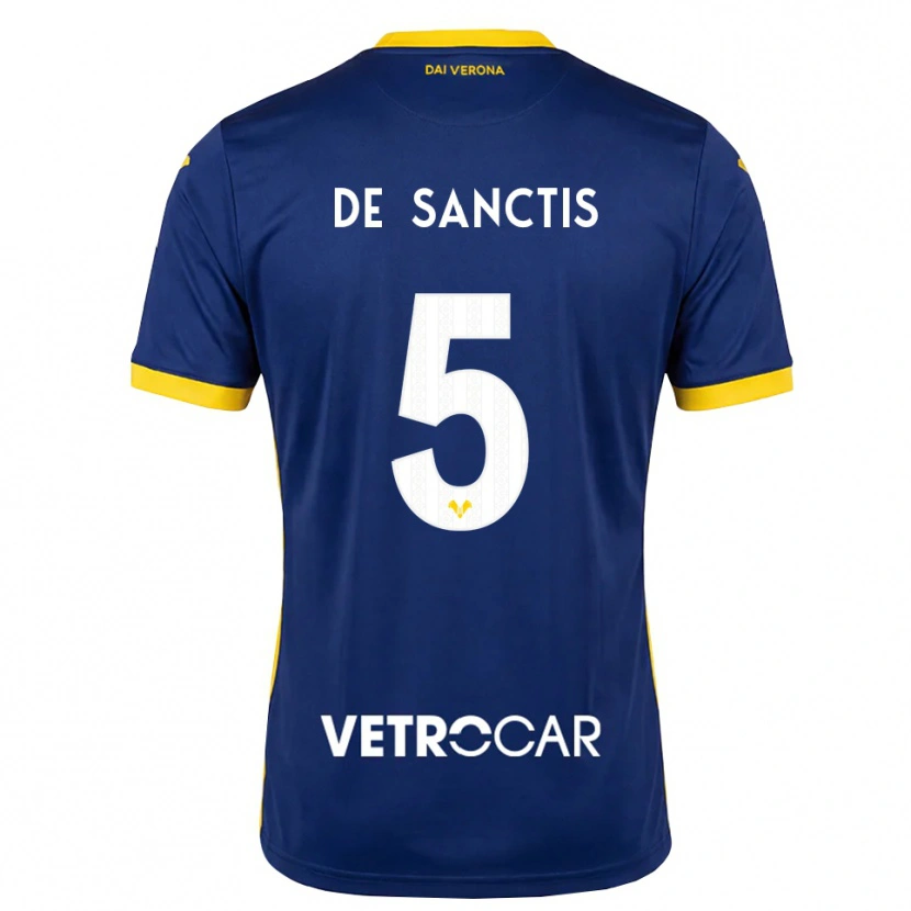 Danxen Pánské Aurora De Sanctis #5 Královská Modř Žlutá Bílá Domů Hráčské Dresy 2026/27 Dres