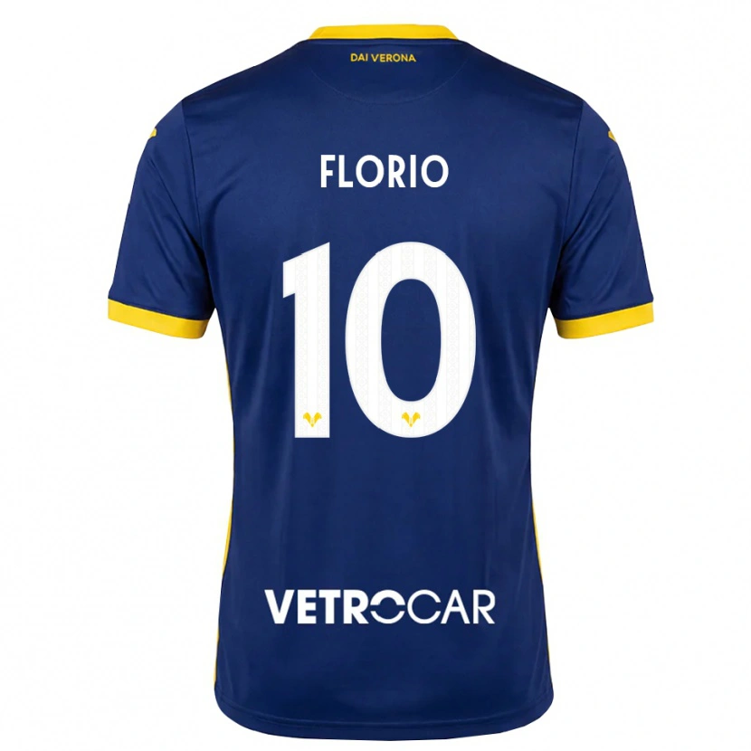 Danxen Pánské Mattia Florio #10 Královská Modř Žlutá Bílá Domů Hráčské Dresy 2026/27 Dres