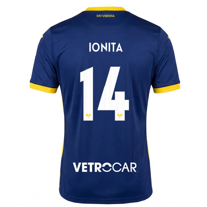 Danxen Pánské Alexandru Ioniță #14 Královská Modř Žlutá Bílá Domů Hráčské Dresy 2026/27 Dres