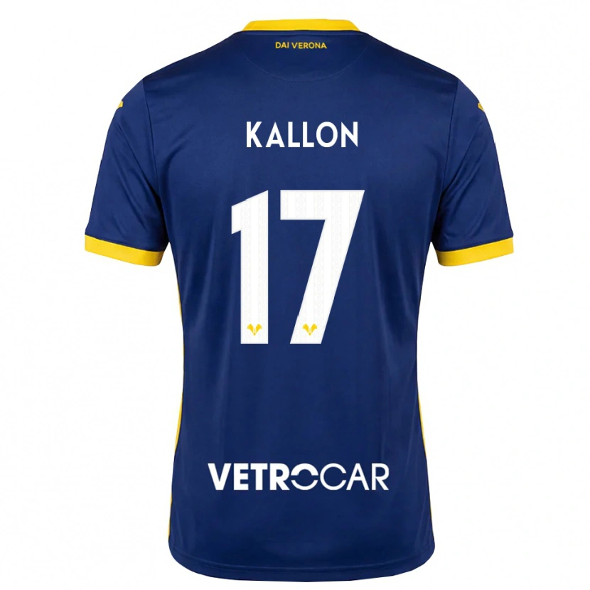 Danxen Pánské Yayah Kallon #17 Královská Modř Žlutá Bílá Domů Hráčské Dresy 2026/27 Dres