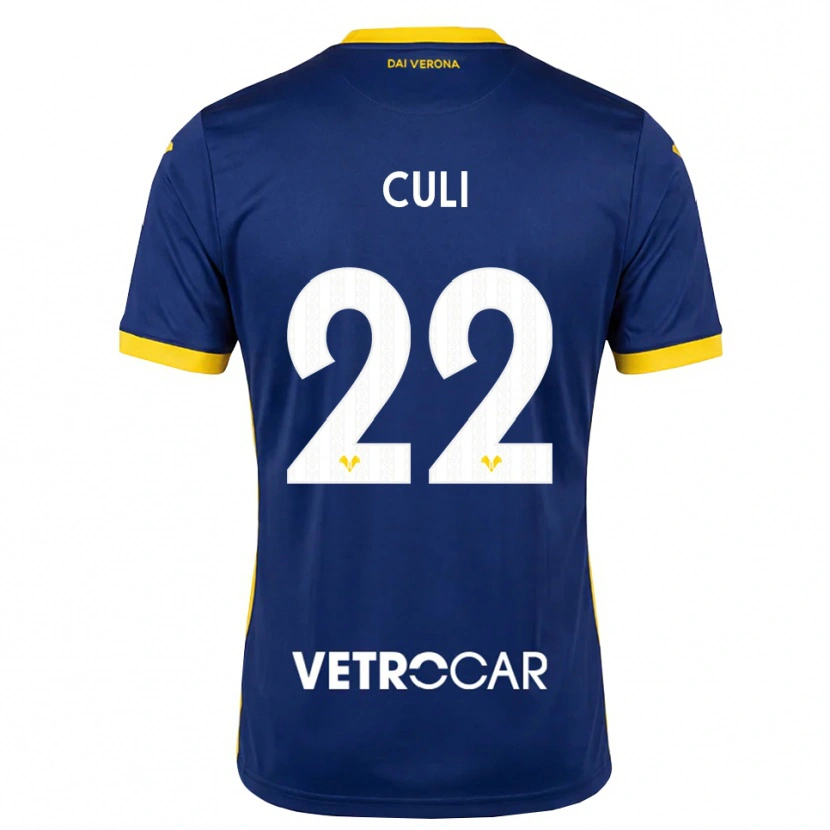 Danxen Pánské Daniel Culi #22 Královská Modř Žlutá Bílá Domů Hráčské Dresy 2026/27 Dres