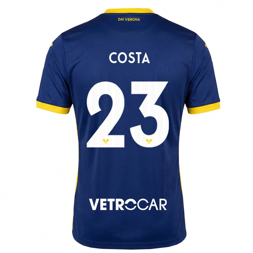 Danxen Pánské Nicole Costa #23 Královská Modř Žlutá Bílá Domů Hráčské Dresy 2026/27 Dres