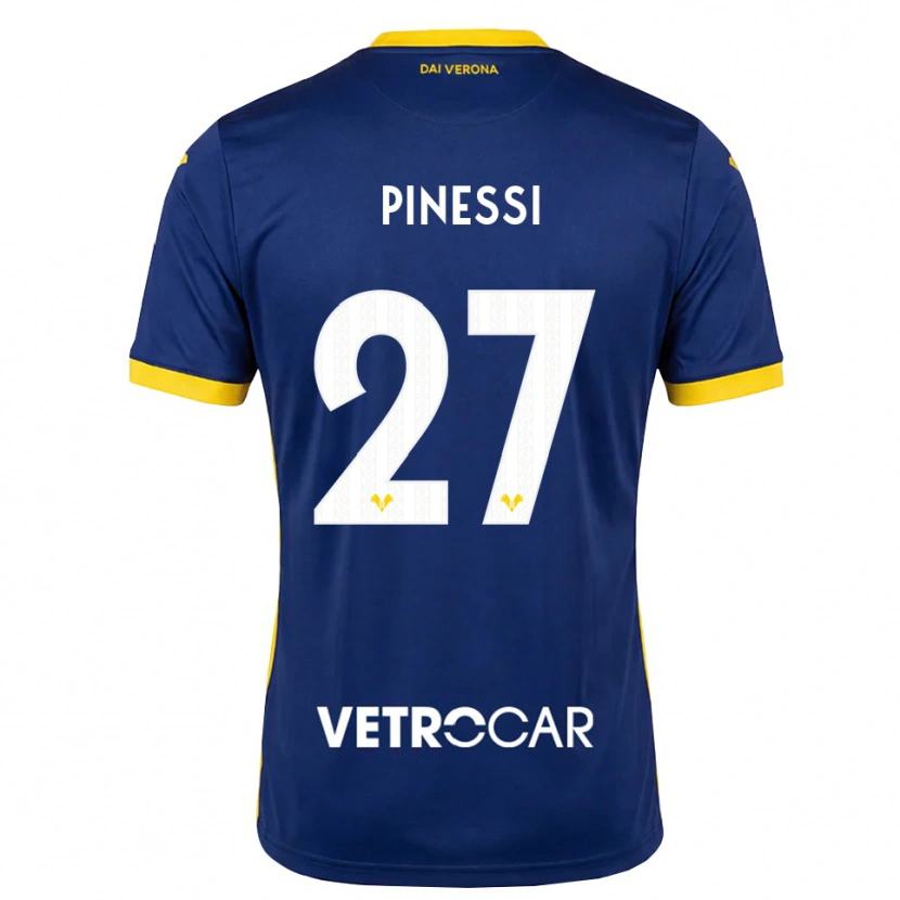 Danxen Pánské Riccardo Pinessi #27 Královská Modř Žlutá Bílá Domů Hráčské Dresy 2026/27 Dres