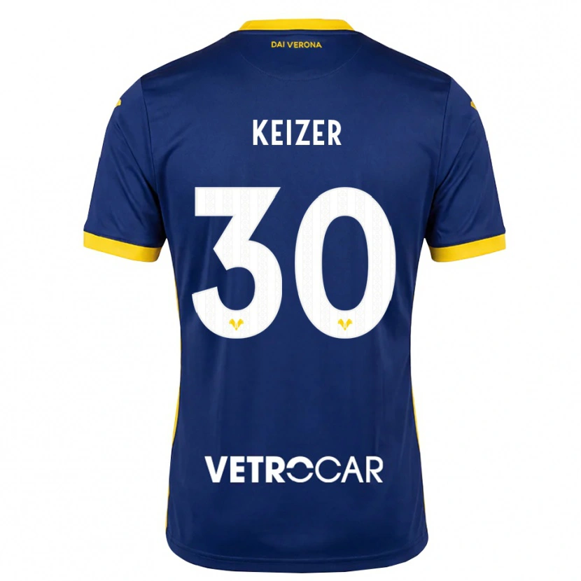 Danxen Pánské Fanny Keizer #30 Královská Modř Žlutá Bílá Domů Hráčské Dresy 2026/27 Dres