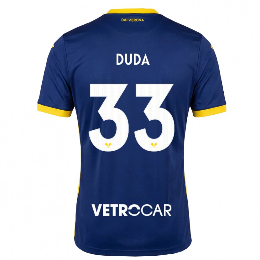 Danxen Pánské Ondrej Duda #33 Královská Modř Žlutá Bílá Domů Hráčské Dresy 2026/27 Dres