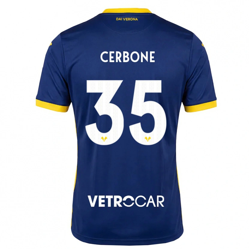 Danxen Pánské Salvatore Cerbone #35 Královská Modř Žlutá Bílá Domů Hráčské Dresy 2026/27 Dres