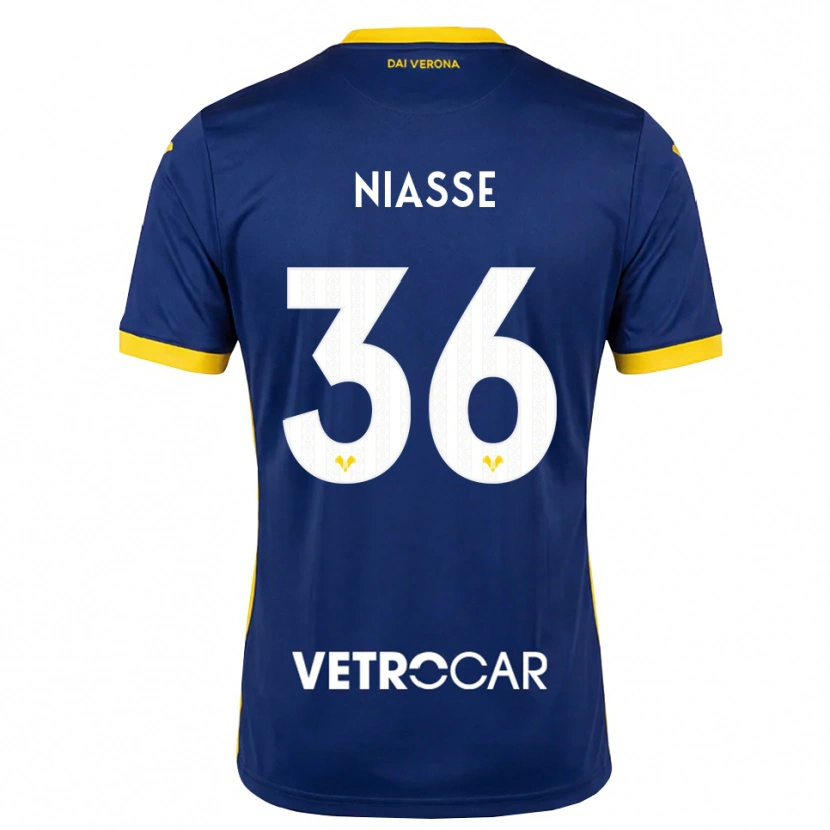 Danxen Pánské Cheikh Niasse #36 Královská Modř Žlutá Bílá Domů Hráčské Dresy 2026/27 Dres