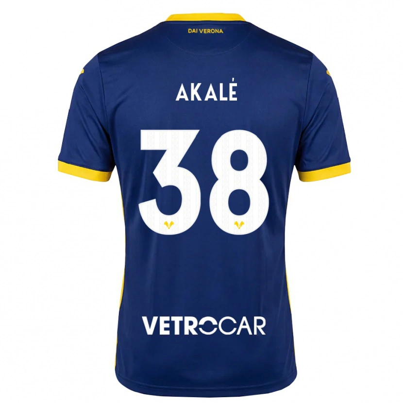 Danxen Pánské Ruben Akalé #38 Královská Modř Žlutá Bílá Domů Hráčské Dresy 2026/27 Dres