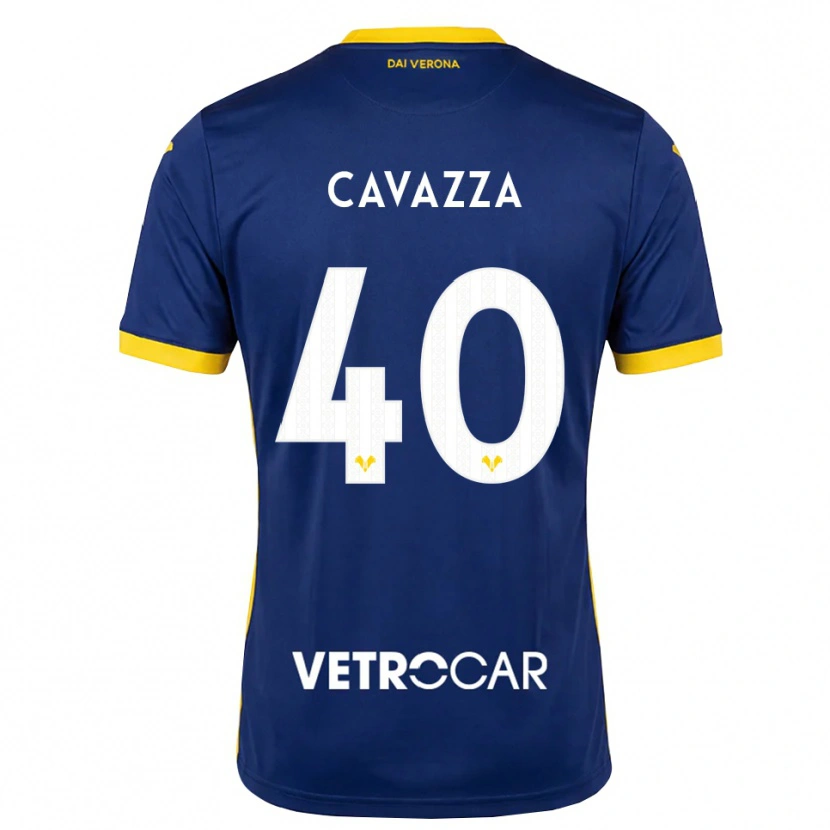 Danxen Pánské Filippo Cavazza #40 Královská Modř Žlutá Bílá Domů Hráčské Dresy 2026/27 Dres