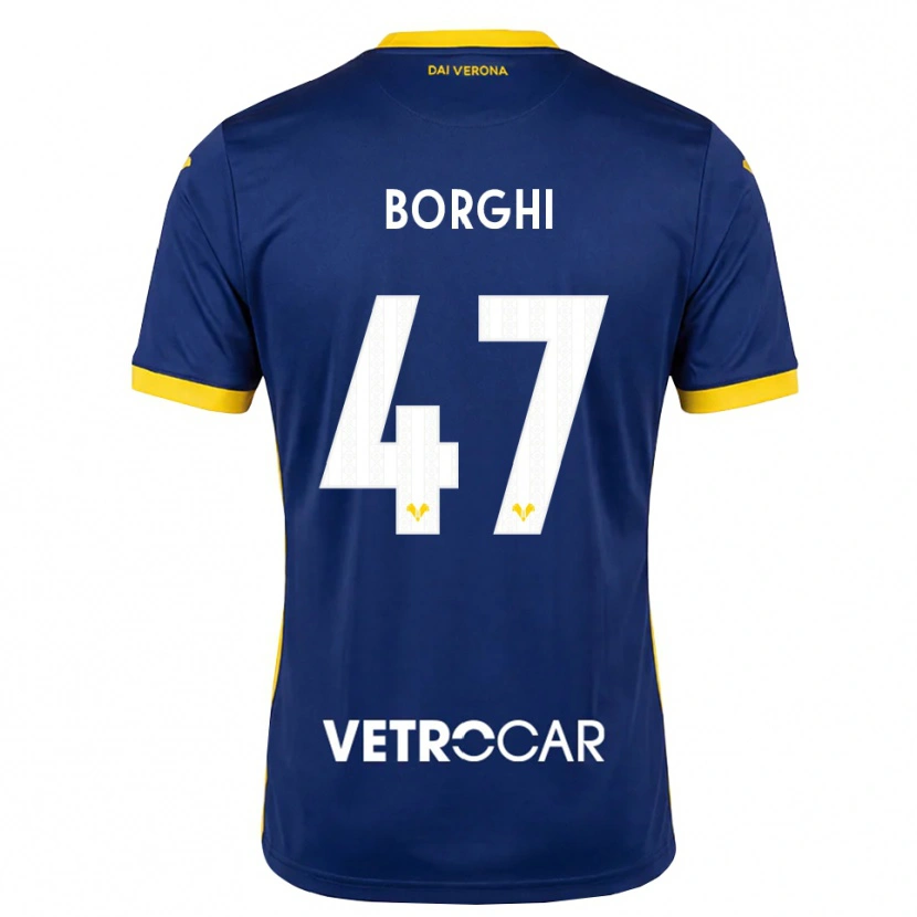 Danxen Pánské Arthur Borghi #47 Královská Modř Žlutá Bílá Domů Hráčské Dresy 2026/27 Dres