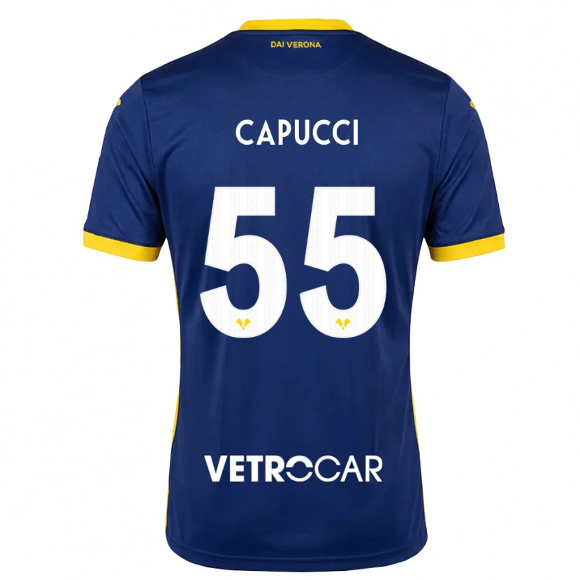 Danxen Pánské Laura Capucci #55 Královská Modř Žlutá Bílá Domů Hráčské Dresy 2026/27 Dres