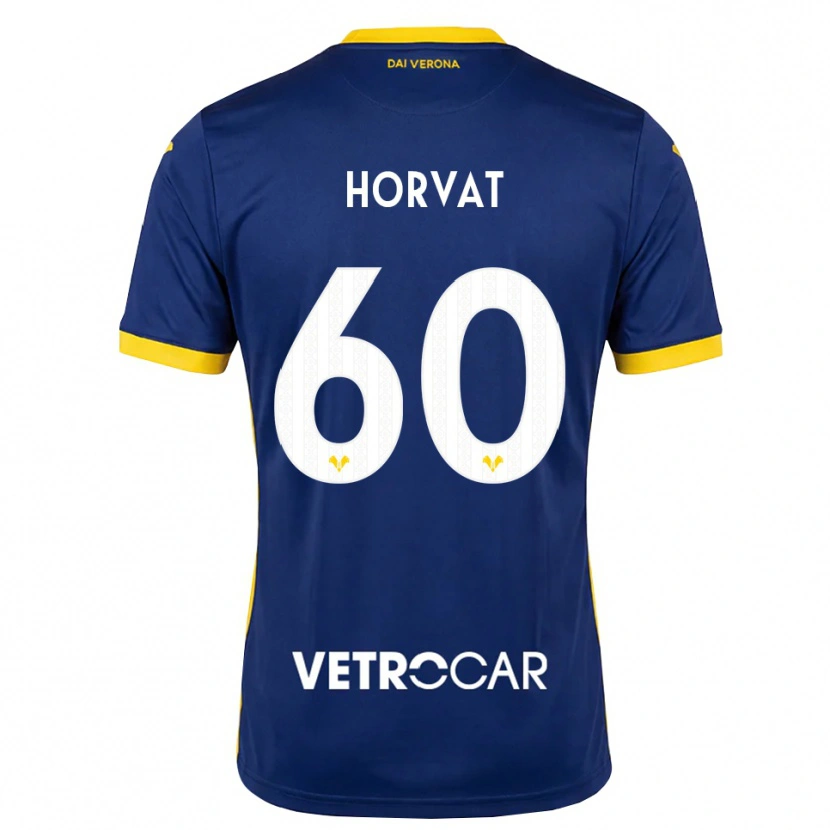 Danxen Pánské Mihaela Horvat #60 Královská Modř Žlutá Bílá Domů Hráčské Dresy 2026/27 Dres