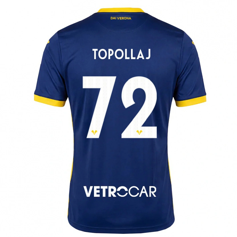 Danxen Pánské Mark Topollaj #72 Královská Modř Žlutá Bílá Domů Hráčské Dresy 2026/27 Dres