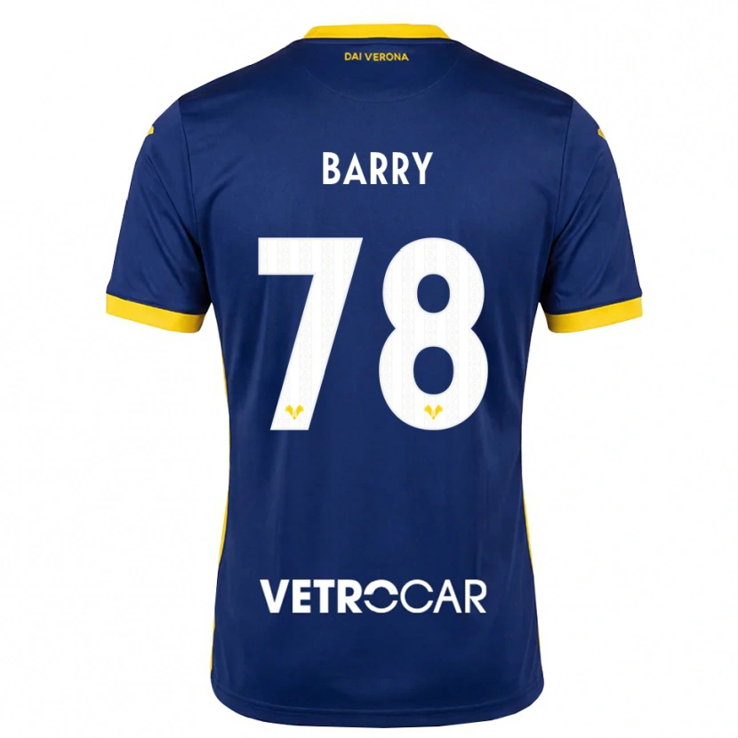 Danxen Pánské Oumar Barry #78 Královská Modř Žlutá Bílá Domů Hráčské Dresy 2026/27 Dres