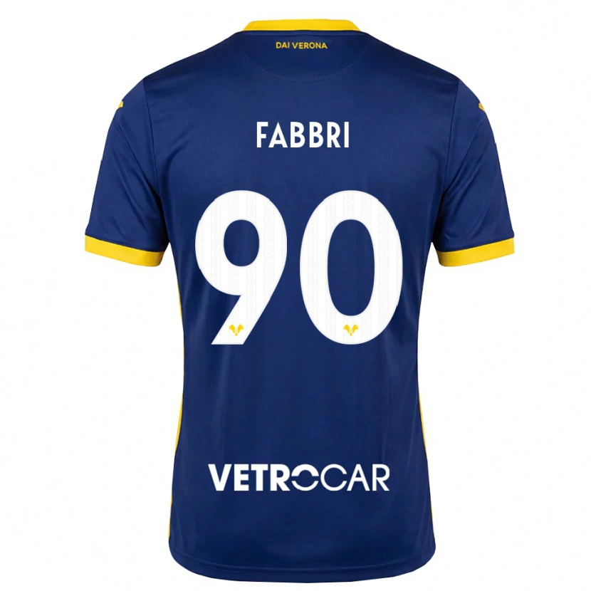 Danxen Pánské Alessandro Fabbri #90 Královská Modř Žlutá Bílá Domů Hráčské Dresy 2026/27 Dres