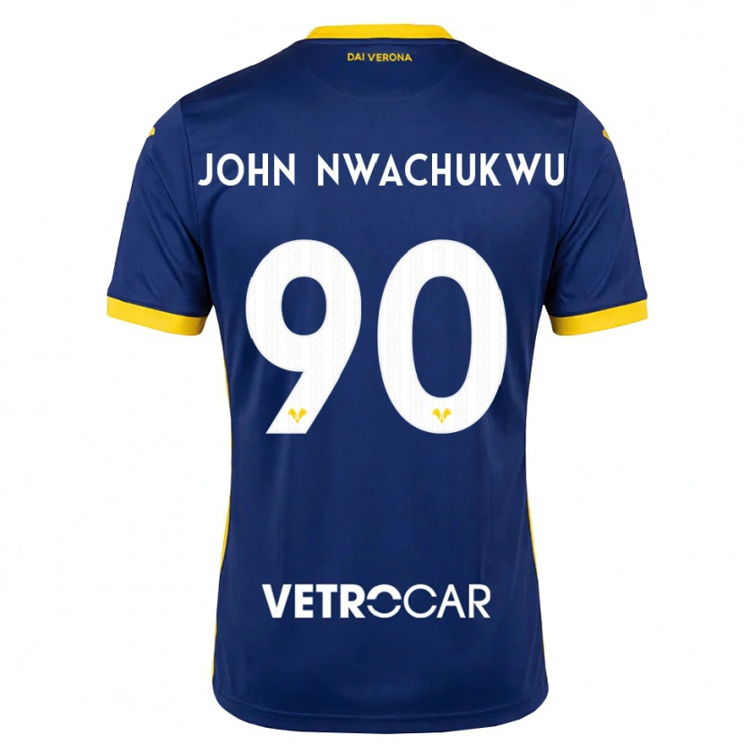 Danxen Pánské Samuel John Nwachukwu #90 Královská Modř Žlutá Bílá Domů Hráčské Dresy 2026/27 Dres