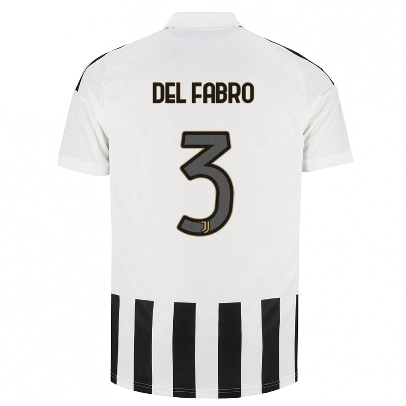 Danxen Pánské Jacopo Del Fabro #3 Černá Bílá Hnědá Domů Hráčské Dresy 2026/27 Dres