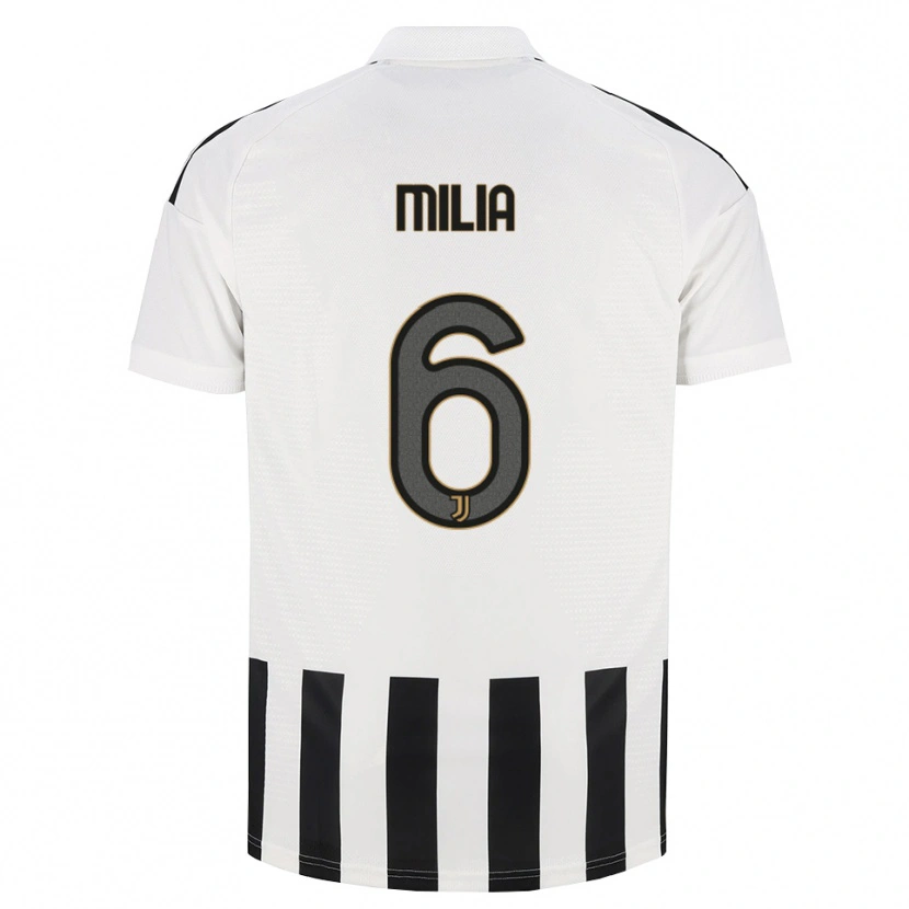 Danxen Pánské Nicolò Milia #6 Černá Bílá Hnědá Domů Hráčské Dresy 2026/27 Dres