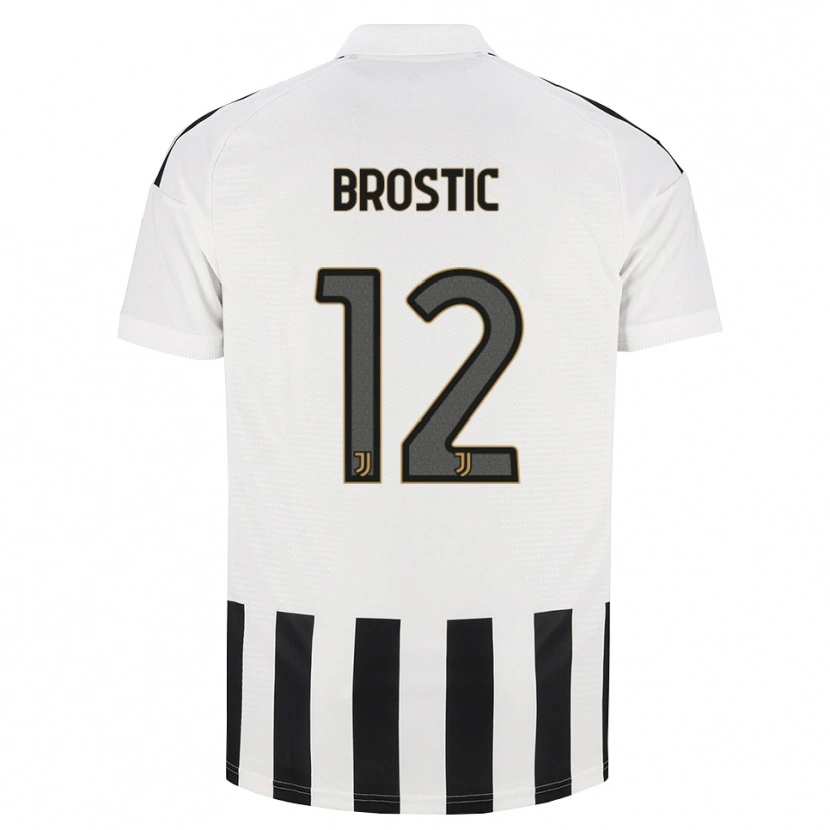 Danxen Pánské Gabriel Broștic #12 Černá Bílá Hnědá Domů Hráčské Dresy 2026/27 Dres