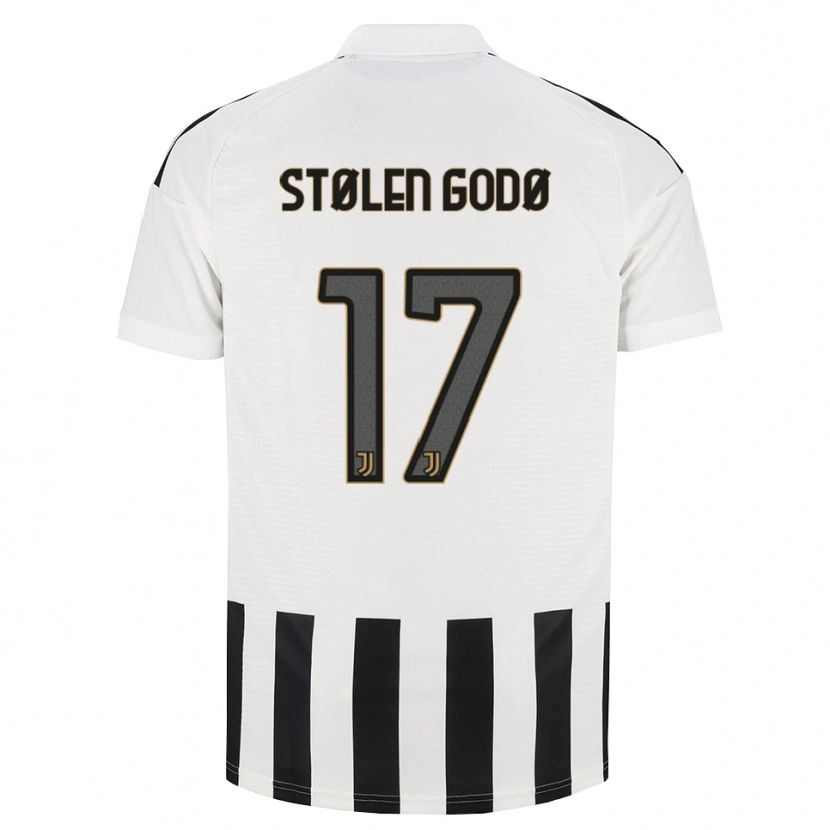 Danxen Pánské Emma Stølen Godø #17 Černá Bílá Hnědá Domů Hráčské Dresy 2026/27 Dres