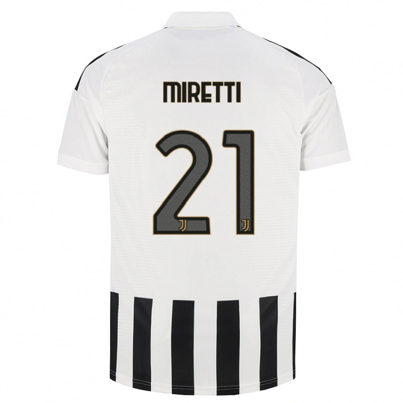 Danxen Pánské Fabio Miretti #21 Černá Bílá Hnědá Domů Hráčské Dresy 2026/27 Dres