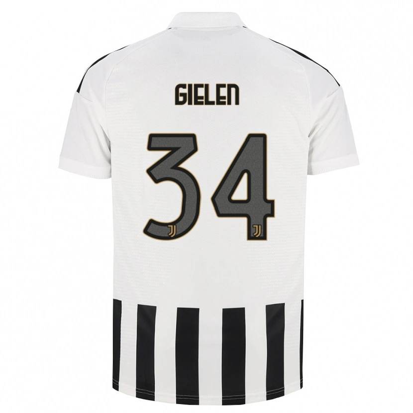 Danxen Pánské Wout Gielen #34 Černá Bílá Hnědá Domů Hráčské Dresy 2026/27 Dres