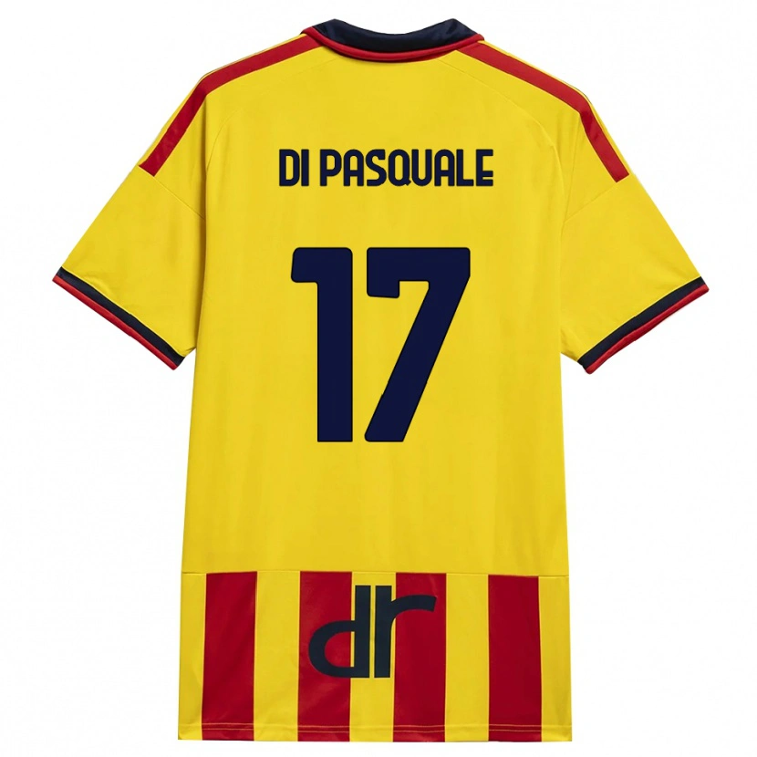 Danxen Pánské Alessandro Di Pasquale #17 Žlutá Červená Domů Hráčské Dresy 2026/27 Dres